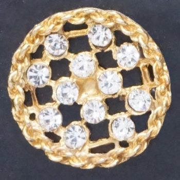 Crystal Rhinestone Button