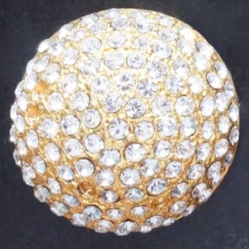 Crystal Rhinestone Button