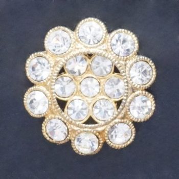 Crystal Rhinestone Button