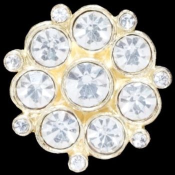Crystal Rhinestone Button