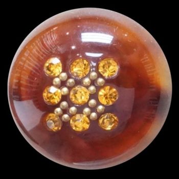 Crystal Rhinestone Button