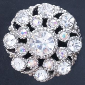 Crystal Rhinestone Button