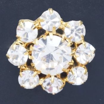 Crystal Rhinestone Button