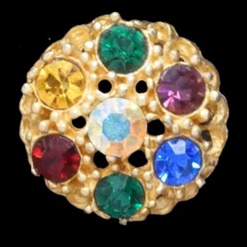 Crystal Rhinestone Button